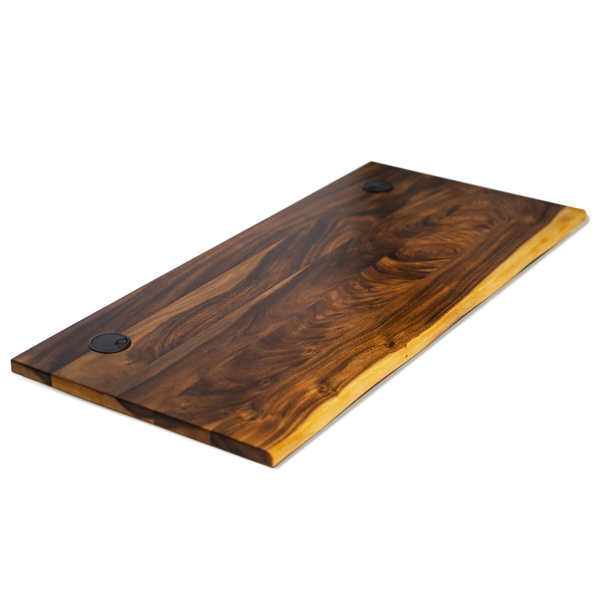 Wood Table Top for Standing Desk - Walnut Live Edge Desktop | Modern Wood Style
