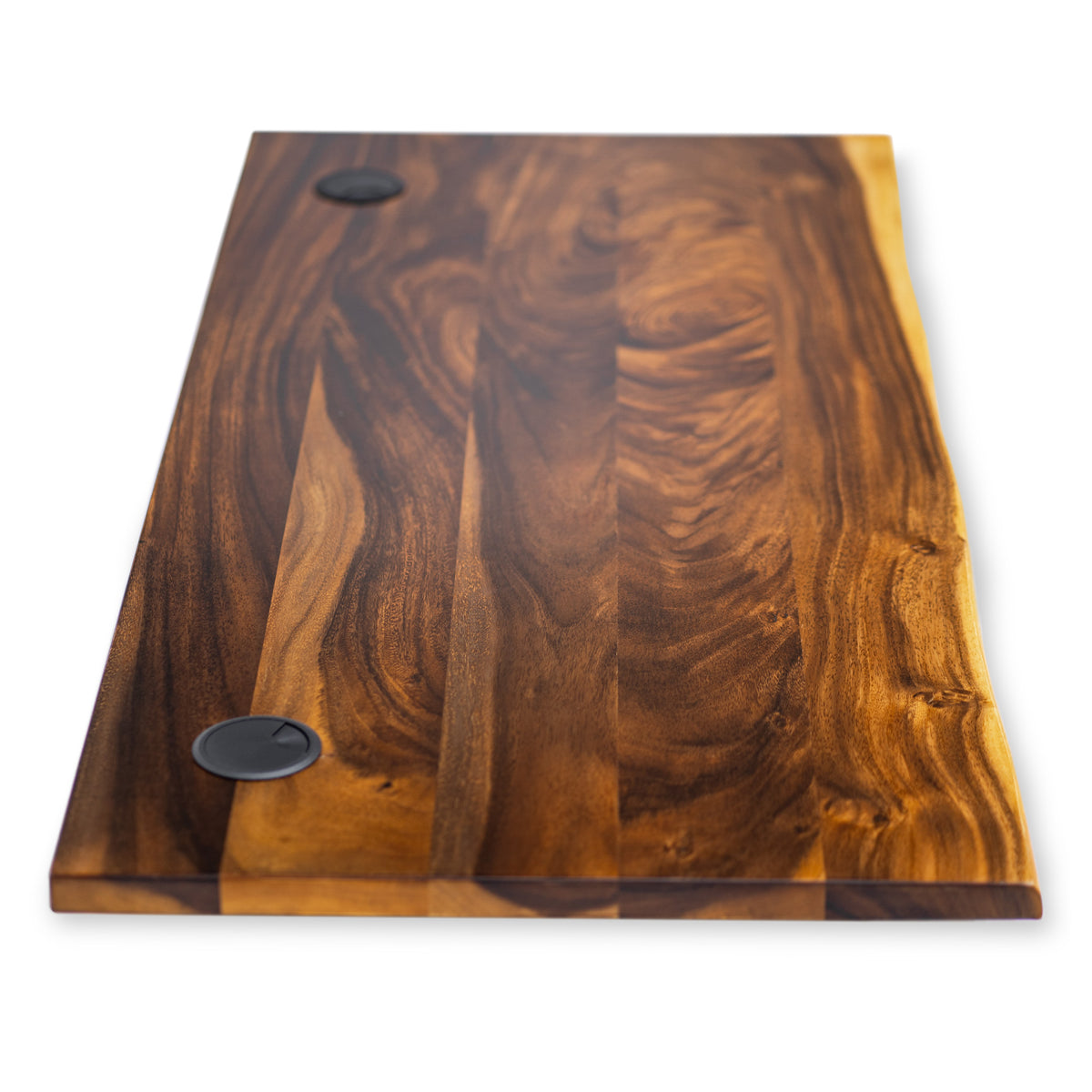 Wood Table Top for Standing Desk - Walnut Live Edge Desktop | Modern Wood Style
