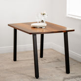Walnut Dining Table for 4 - Solid Wood Table | Modern Wood Style