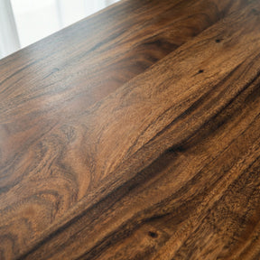 Walnut Dining Table for 4 - Solid Wood Table | Modern Wood Style
