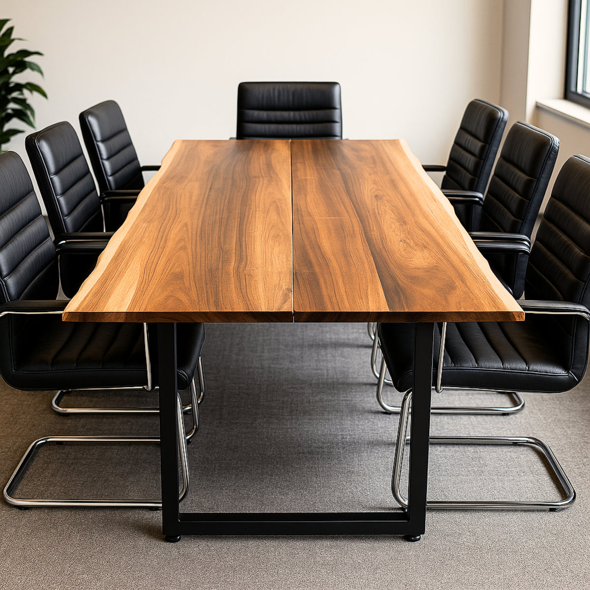 Live Edge Walnut Conference Table