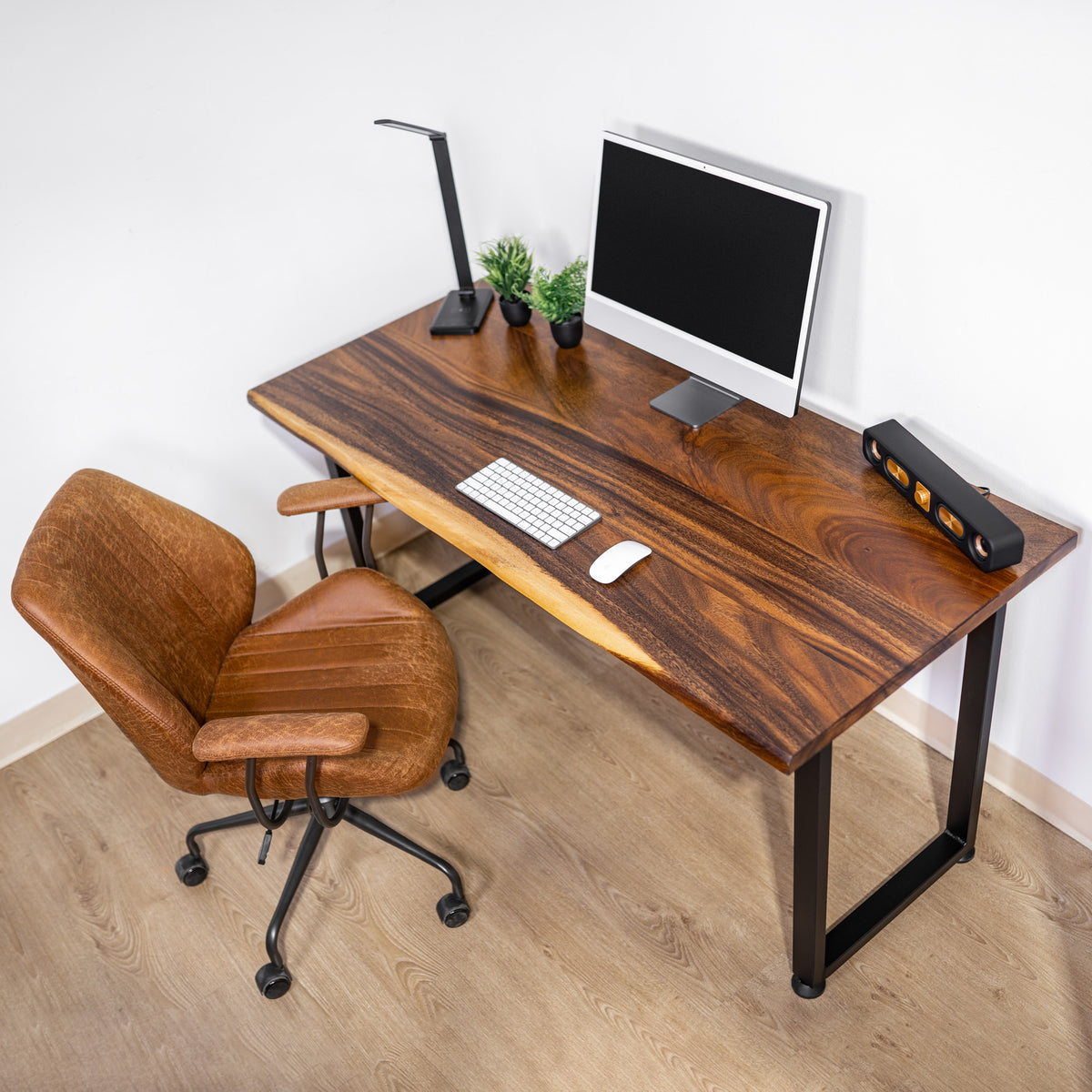 Wood Computer Desk with Drawers | Modern Wood Style