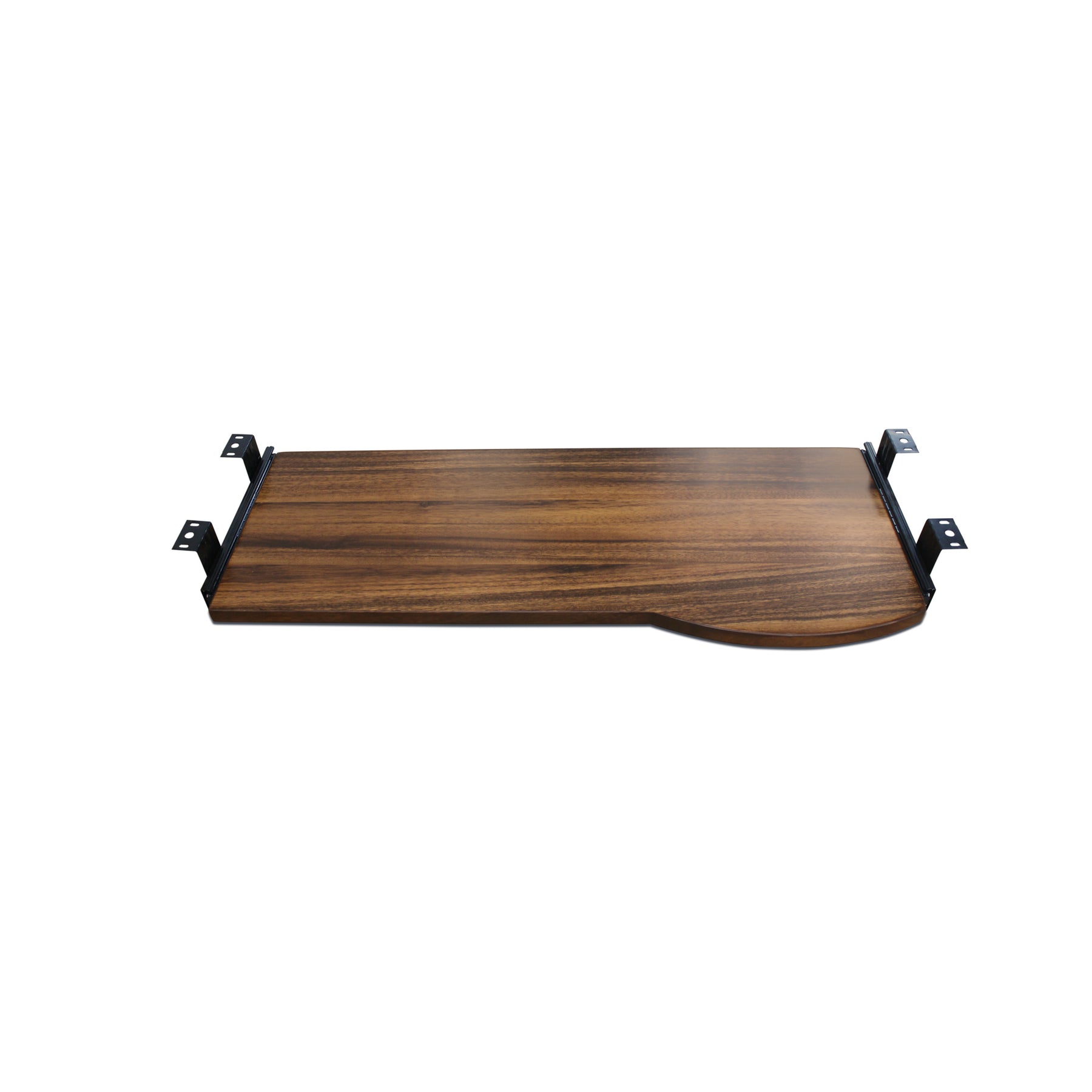 Keyboard Tray for Desk - Walnut Wood | Modern Wood Style