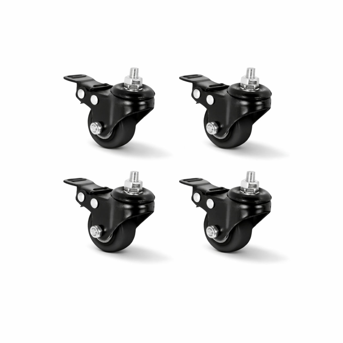 Lockable Caster Wheels for Adjustable Standing Desk (Set of 4)
