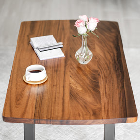 Walnut Coffee Table - 46" × 25" Solid Wood | Modern Wood Style