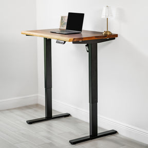 Small Standing Desk - Solid Walnut Live Edge | Modern Wood Style