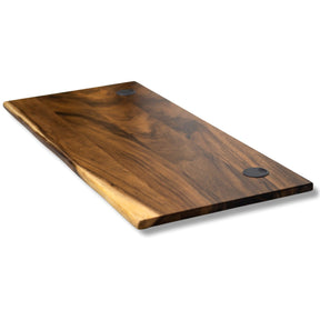 Wood Table Top for Standing Desk - Walnut Live Edge Desktop - modernwoodstyle