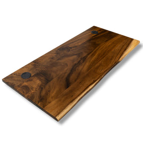 Wood Table Top for Standing Desk - Walnut Live Edge Desktop - modernwoodstyle