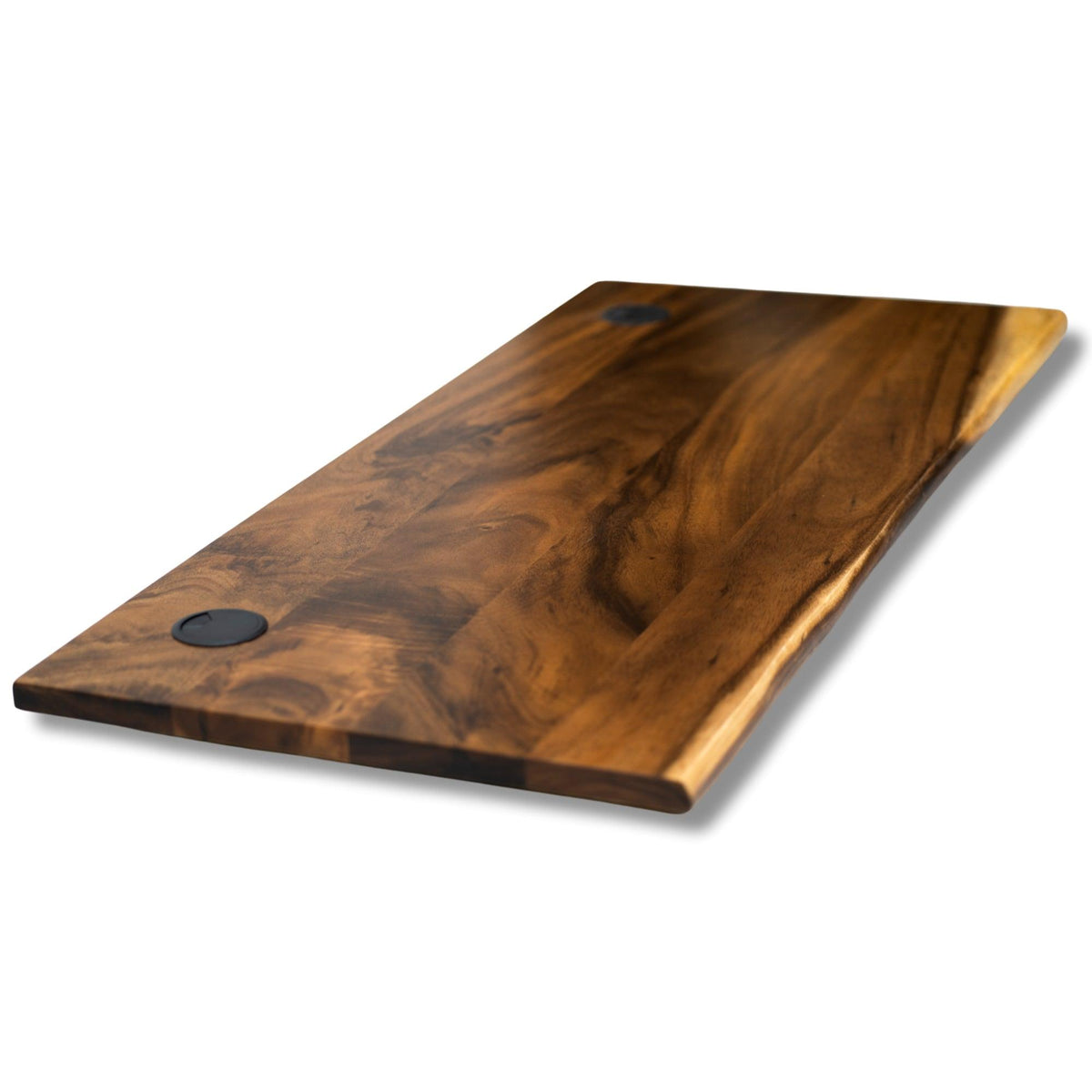 Wood Table Top for Standing Desk - Walnut Live Edge Desktop - modernwoodstyle