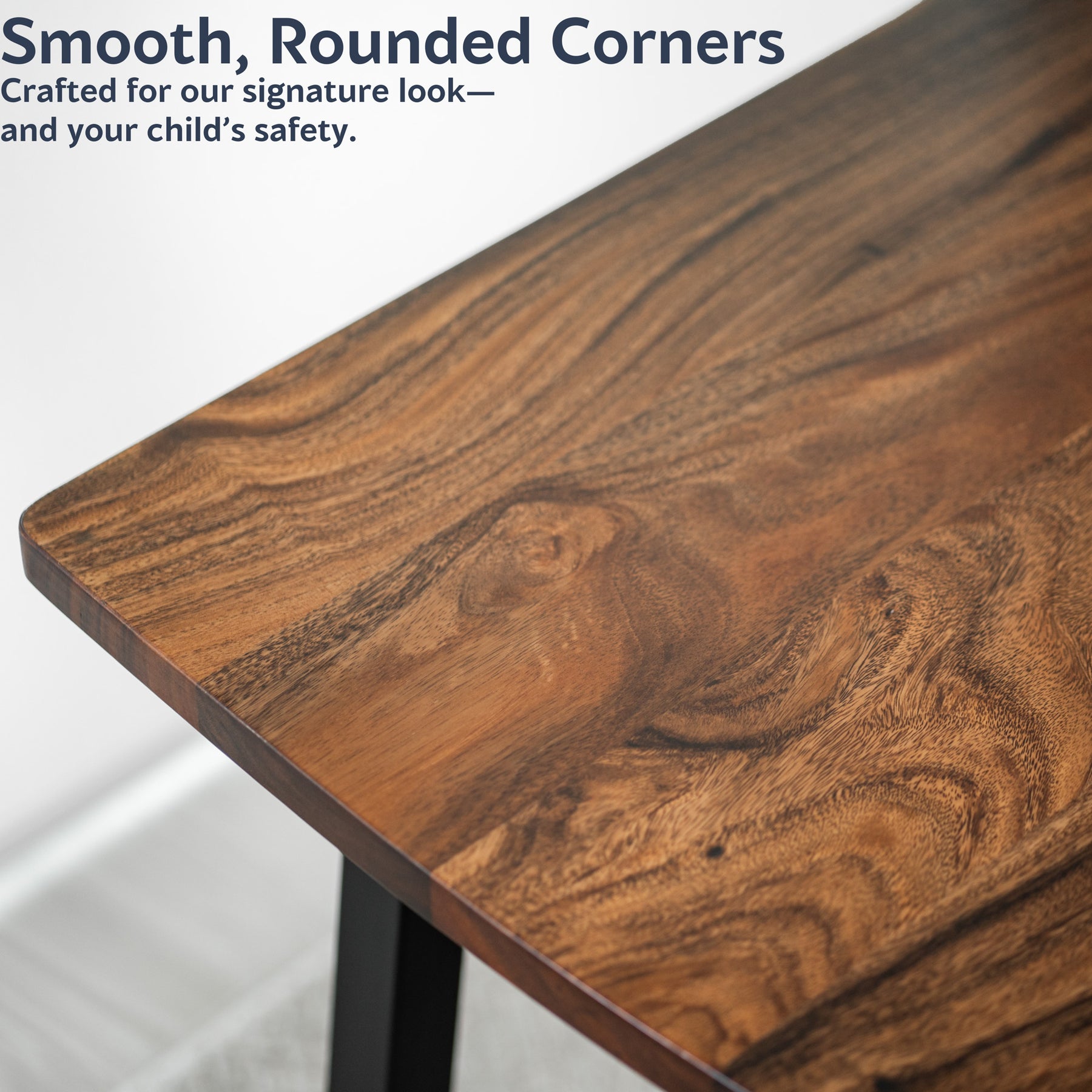 Walnut Dining Table for 6 - 60" × 34" Solid Wood Table | Modern Wood Style