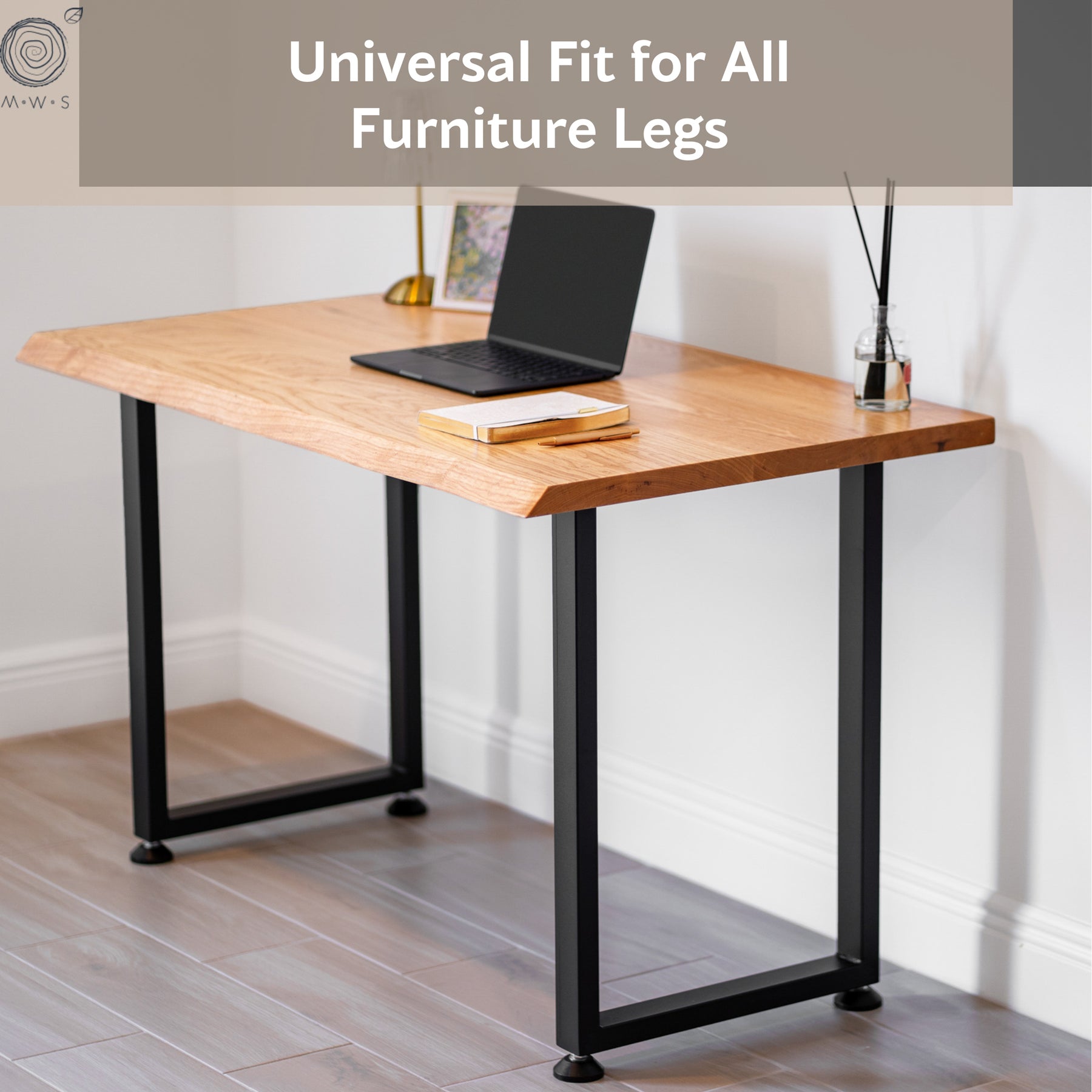 Wood Table Top - Desktop Replacement, Live Edge Wood Slab Tabletop - Modern Wood Style