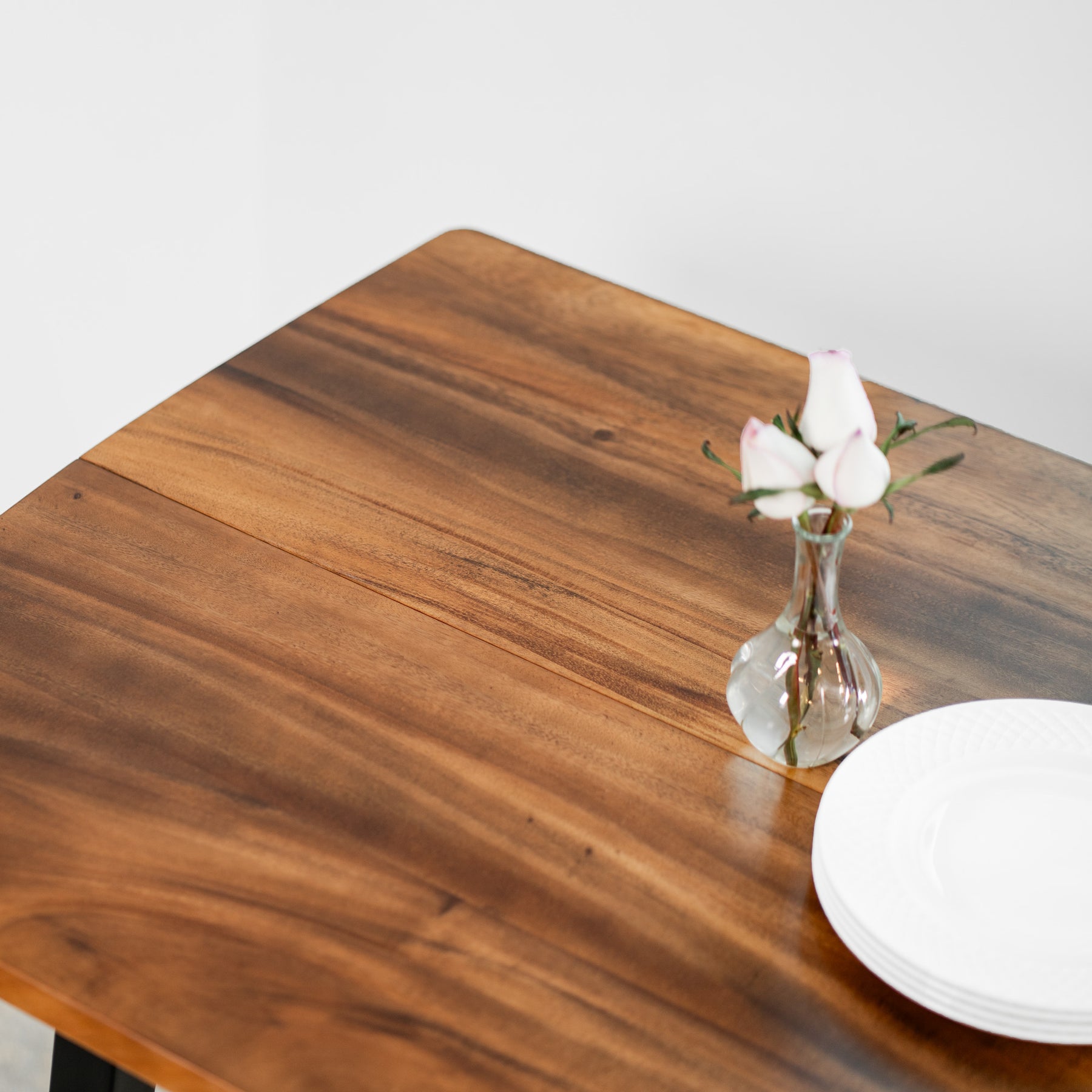 Walnut Dining Table for 6 - 60" × 34" Solid Wood Table | Modern Wood Style