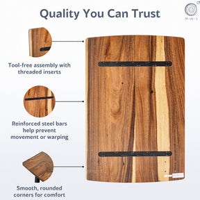 Walnut Dining Table for 4 - Solid Wood Table | Modern Wood Style