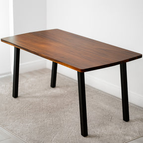 Walnut Dining Table for 6 - 60" × 34" Solid Wood Table | Modern Wood Style