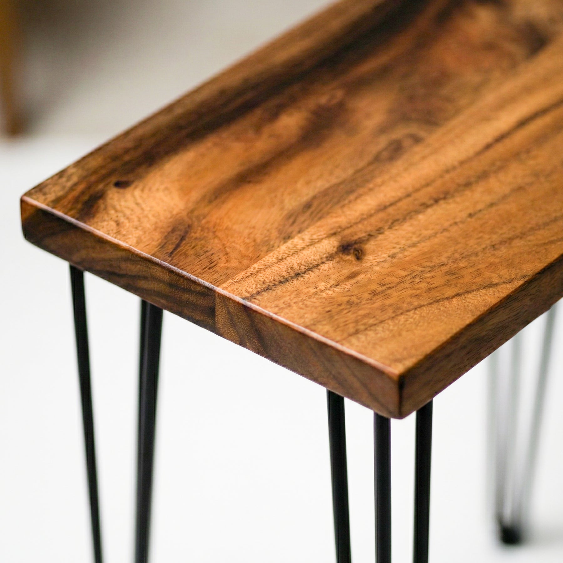 Walnut Side Table for Living Room | Modern Wood Style
