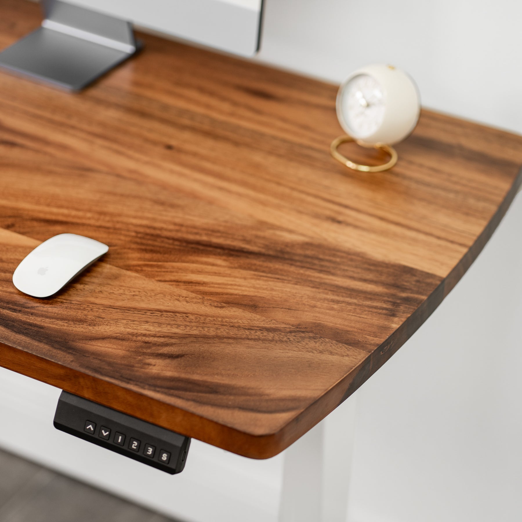 Compact Walnut Standing Desk | Modern Wood Style