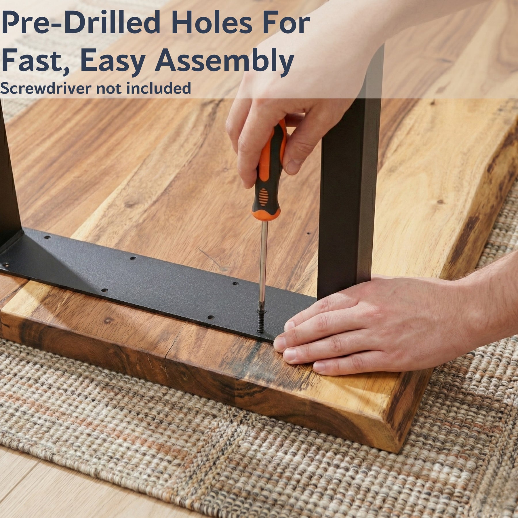 Solid Wood L Shaped Desk | Modern Wood Style