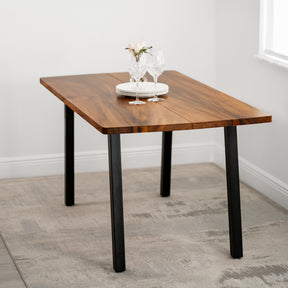 Walnut Dining Table for 6 - 60" × 34" Solid Wood Table | Modern Wood Style