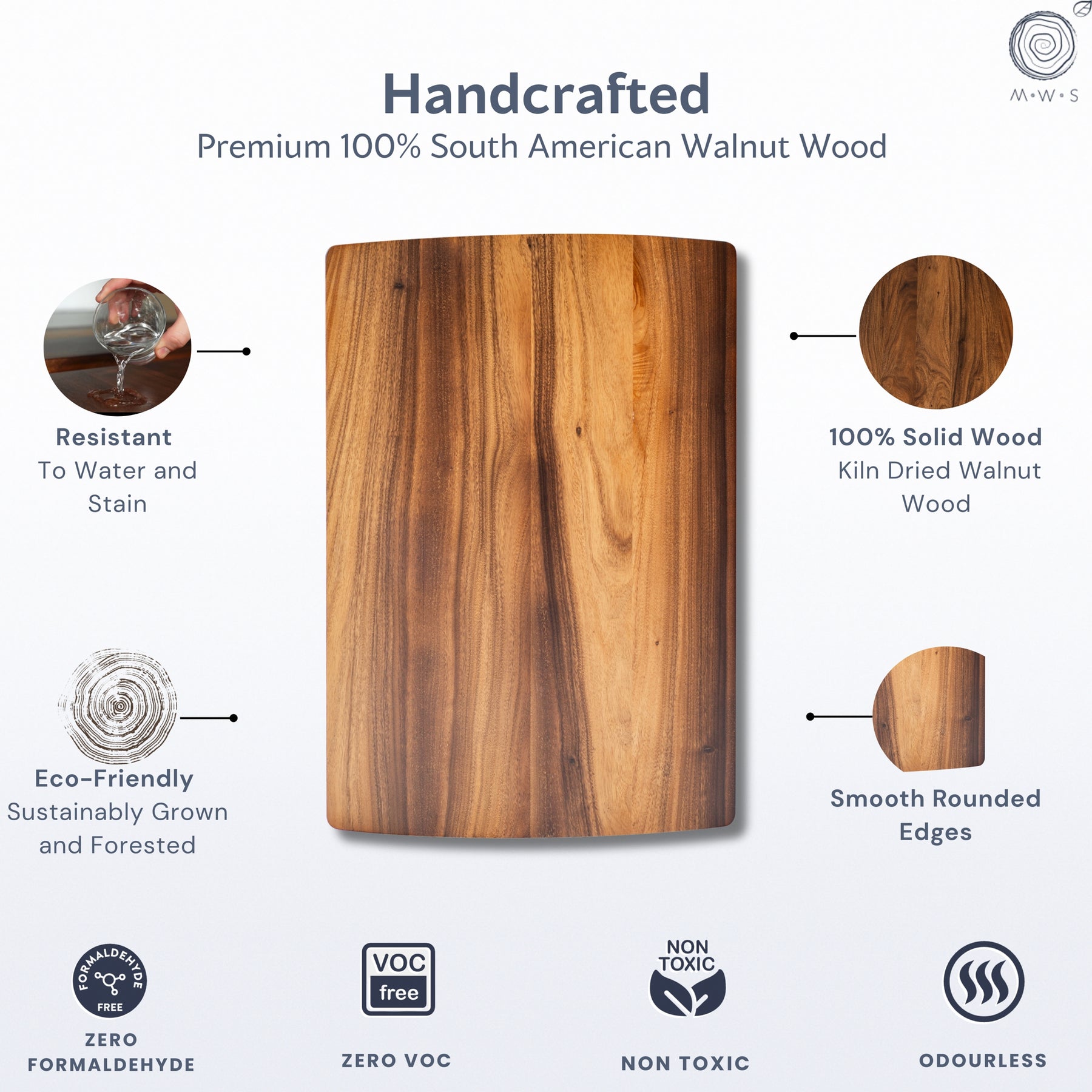 Compact Walnut Standing Desk | Modern Wood Style