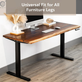 Walnut Table Top - Desktop, Standing Desk Top, Live Edge Tabletop | Modern Wood Style