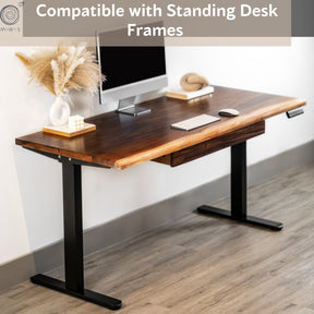 Under Desk Drawer - Walnut Wood | Modern Wood Style
