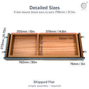 Under Desk Drawer - Walnut Wood | Modern Wood Style