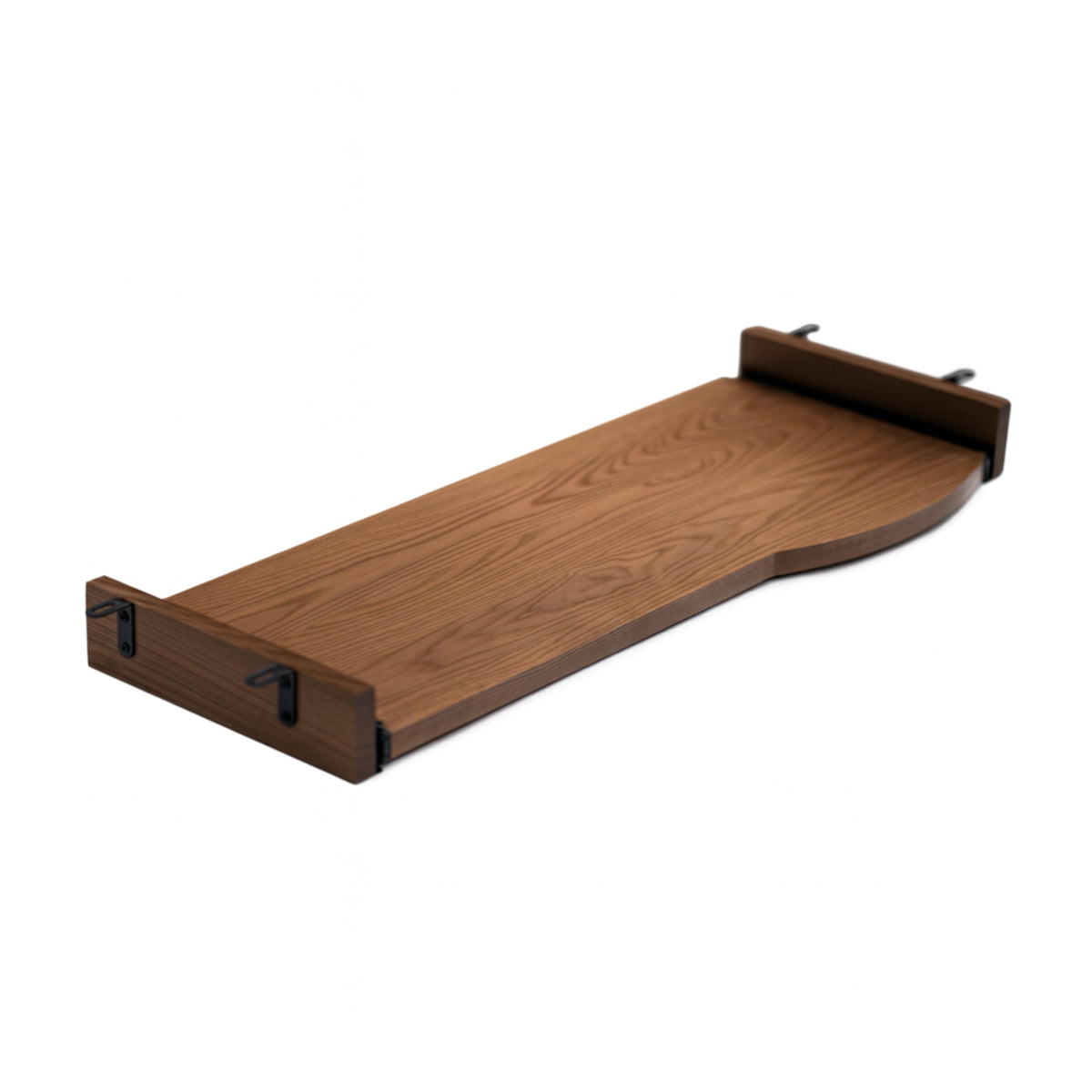 Keyboard Tray for Desk - Walnut Wood | Modern Wood Style