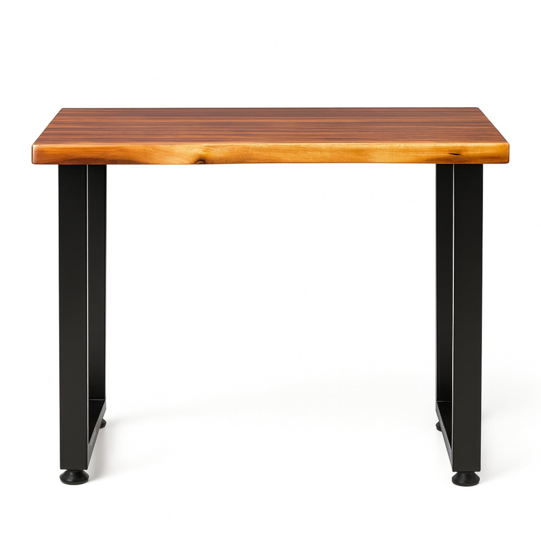 Small Computer Desk - Solid Walnut Live Edge 38" × 25" | Modern Wood Style