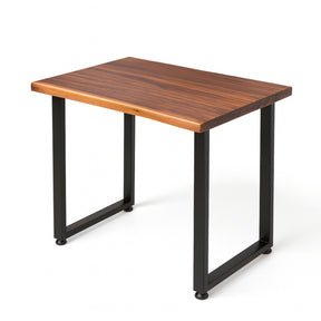 Small Computer Desk - Solid Walnut Live Edge 38" × 25" | Modern Wood Style