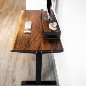 Walnut Standing Desk with Drawers | Modern Wood Style