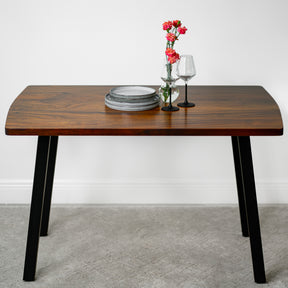 Walnut Dining Table for 4 - Solid Wood Table | Modern Wood Style