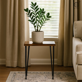 Walnut Side Table for Living Room | Modern Wood Style