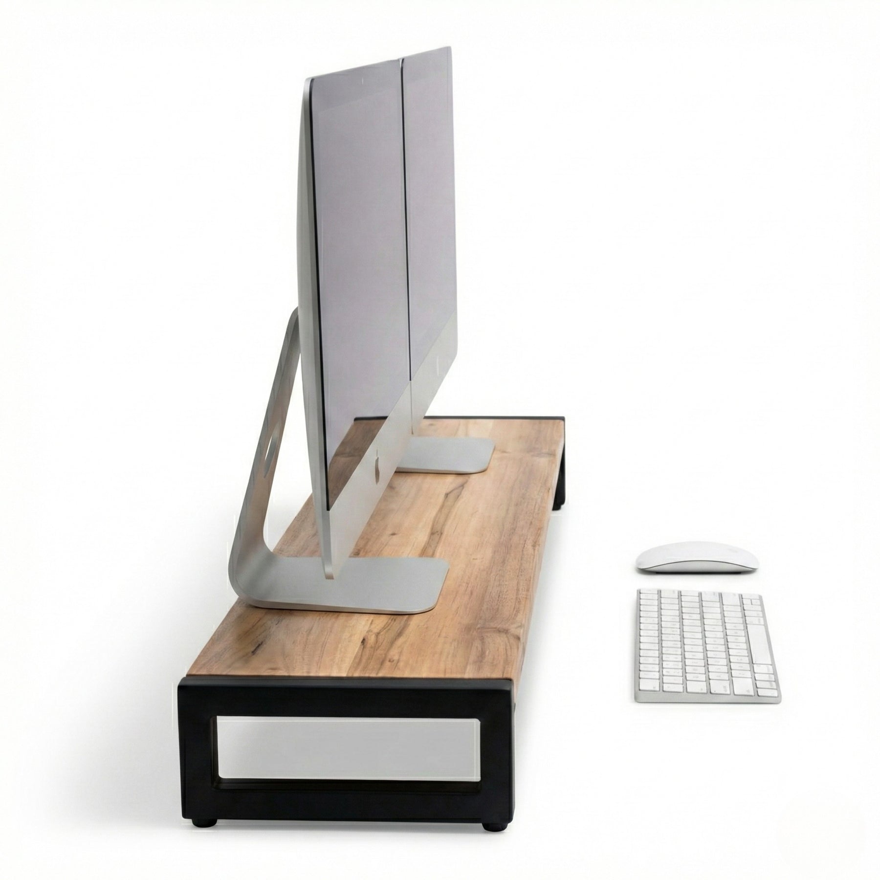 White Oak Monitor Stand | Modern Wood Style