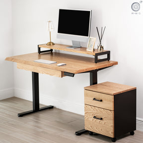 Ash Wood Monitor Stand - Modern Wood Style