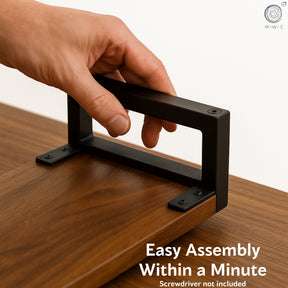 Walnut Monitor Stand - modern wood style