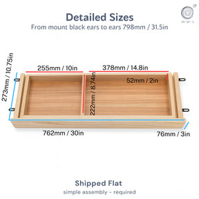 Under Desk Drawer - Ash Wood