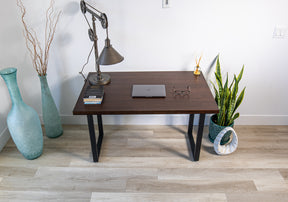 Computer Desk | Dark Walnut Wood | Premium Quality