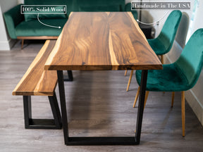 Large Dining Table | South American Walnut | Bench Options